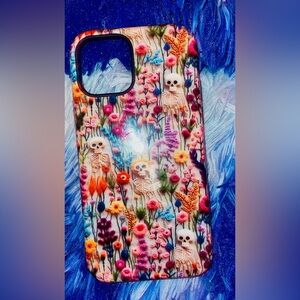 🚨PRICE DROP‼️ Spooky Skeleton iPhone 12 case 3d embroidery printed style!